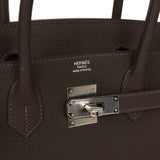 Hermes Birkin 30 Bai Brun Togo Palladium Hardware - Thumbnail View 7