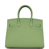 Hermes Birkin Sellier 30 Vert Criquet Epsom Gold Hardware - Thumbnail View 4