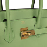 Hermes Birkin Sellier 30 Vert Criquet Epsom Gold Hardware - Thumbnail View 7