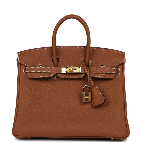 Hermes Birkin 25 Gold Togo Gold Hardware