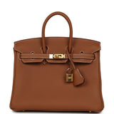 Hermes Birkin 25 Gold Togo Gold Hardware - Thumbnail View 1