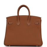 Hermes Birkin 25 Gold Togo Gold Hardware - Thumbnail View 4