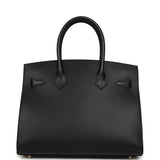 Hermes Birkin Sellier 30 Black Madame Gold Hardware - Thumbnail View 4