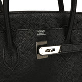 Pre-owned Hermes Birkin 40 Black Togo Palladium Hardware - Thumbnail View 7