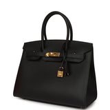 Hermes Birkin Sellier 30 Black Madame Gold Hardware - Thumbnail View 5