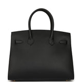 Hermes Birkin Sellier 30 Black Madame Gold Hardware - Thumbnail View 4
