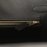 Hermes Birkin Sellier 30 Black Madame Gold Hardware - Thumbnail View 9