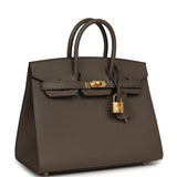 Hermes Birkin Sellier 25 Etain Epsom Gold Hardware - Thumbnail View 2