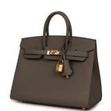 Hermes Birkin Sellier 25 Etain Epsom Gold Hardware - Thumbnail View 5