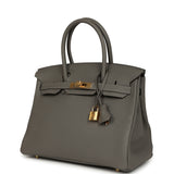 Hermes Birkin 30 Gris Meyer Togo Gold Hardware - Thumbnail View 5