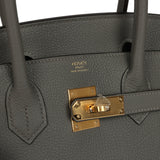 Hermes Birkin 30 Gris Meyer Togo Gold Hardware - Thumbnail View 7