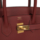 Hermes Birkin 30 Rouge H Togo Gold Hardware - Thumbnail View 7