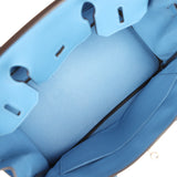 Pre-owned Hermes Birkin 30 Bleu Paradise Clemence Palladium Hardware - Thumbnail View 8