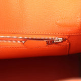 Vintage Hermes Birkin 25 Orange Shiny Niloticus Crocodile Palladium Hardware - Thumbnail View 9
