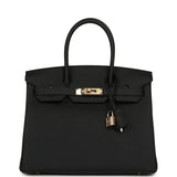 Hermes Birkin 30 Black Togo Permabrass Hardware - Thumbnail View 1