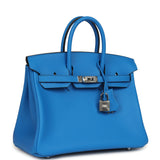 Hermes Birkin 25 Bleu Hydra Swift Palladium Hardware - Thumbnail View 2