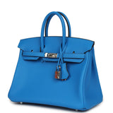 Hermes Birkin 25 Bleu Hydra Swift Palladium Hardware - Thumbnail View 5