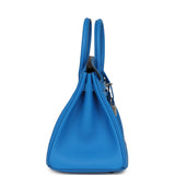 Hermes Birkin 25 Bleu Hydra Swift Palladium Hardware - Thumbnail View 3