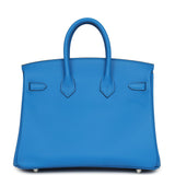 Hermes Birkin 25 Bleu Hydra Swift Palladium Hardware - Thumbnail View 4