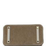 Hermes Birkin 30 Gris Caillou Grizzly and Gris Perle Evercolor Permabrass Hardware - Thumbnail View 6
