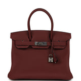Hermes Birkin 30 Rouge H Togo Palladium Hardware - Thumbnail View 1