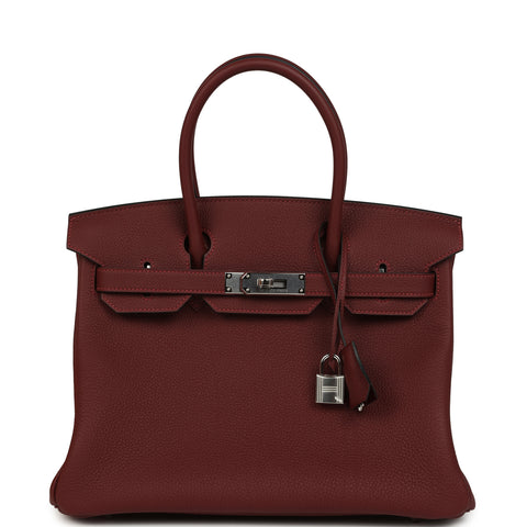 Hermes Birkin 30 Rouge H Togo Palladium Hardware