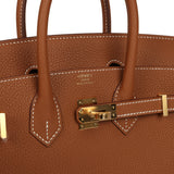 Hermes Birkin 25 Gold Togo Gold Hardware - Thumbnail View 7