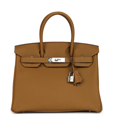 Hermes Birkin 30 Bronze Dore Togo Palladium Hardware