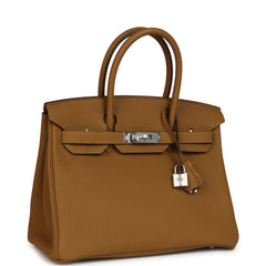 Hermes Birkin 30 Bronze Dore Togo Palladium Hardware