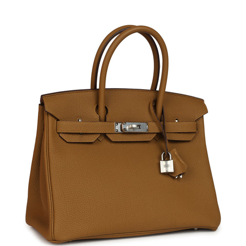 Hermes Birkin 30 Bronze Dore Togo Palladium Hardware