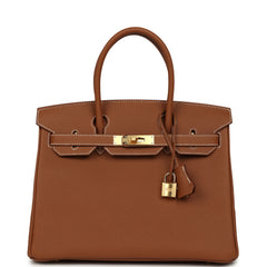 Hermes Birkin 30 Gold Togo Gold Hardware