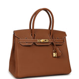Hermes Birkin 30 Gold Togo Gold Hardware - Thumbnail View 2