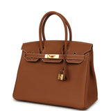 Hermes Birkin 30 Gold Togo Gold Hardware - Thumbnail View 5