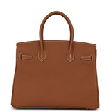 Hermes Birkin 30 Gold Togo Gold Hardware - Thumbnail View 4