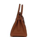 Hermes Birkin 25 Gold Togo Palladium Hardware - Thumbnail View 3