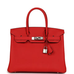 Hermes Birkin 30 Rouge de Coeur Togo Palladium Hardware