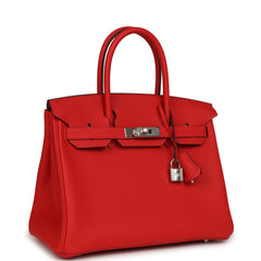 Hermes Birkin 30 Rouge de Coeur Togo Palladium Hardware