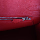 Hermes Birkin 30 Rouge de Coeur Togo Palladium Hardware - Thumbnail View 9
