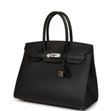 Pre-owned Hermes Birkin Sellier 30 Black Madame Palladium Hardware - Thumbnail View 5