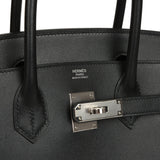 Pre-owned Hermes Birkin Sellier 30 Black Madame Palladium Hardware - Thumbnail View 7