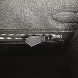 Pre-owned Hermes Birkin Sellier 30 Black Madame Palladium Hardware - Thumbnail View 9