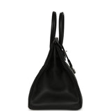 Pre-owned Hermes Birkin 35 Black Epsom Palladium Hardware - Thumbnail View 3