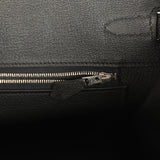 Pre-owned Hermes Birkin 35 Black Epsom Palladium Hardware - Thumbnail View 9
