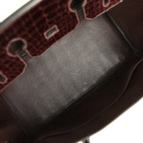 Vintage Hermes Birkin 35 Havane Shiny Porosus Crocodile Gold Hardware - Thumbnail View 8