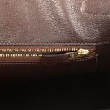 Vintage Hermes Birkin 35 Havane Shiny Porosus Crocodile Gold Hardware - Thumbnail View 9