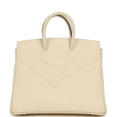 Hermes Birkin Shadow 25 Nata Swift Palladium Hardware