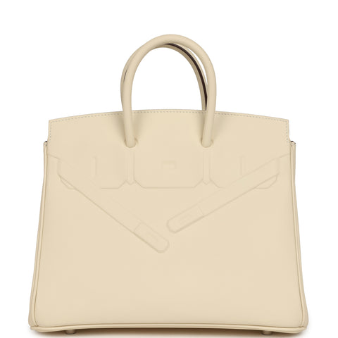 Hermes Birkin Shadow 25 Nata Swift Palladium Hardware