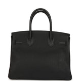 Pre-owned Hermes Birkin 30 Black Togo Palladium Hardware - Thumbnail View 4