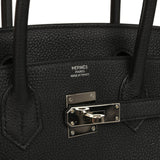 Pre-owned Hermes Birkin 30 Black Togo Palladium Hardware - Thumbnail View 7