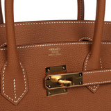 Hermes Birkin 30 Gold Togo Gold Hardware - Thumbnail View 7